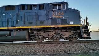 CSX Q485-05 With A Long Train, Great Chat Conductor!