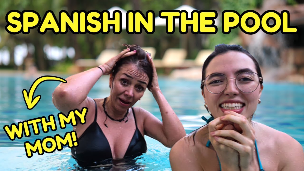 Me vs. My Mom in the Pool! | Spanish Comprehensible Input