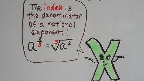 Algebra II  7.5B, Rational exponents as Radical expressions