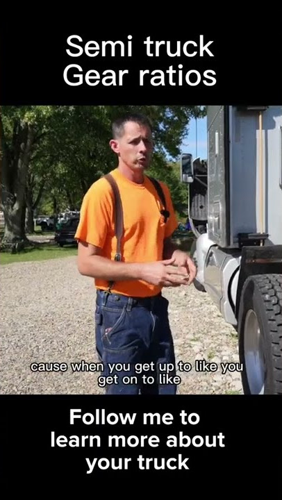 Gear ratios / differential ratios for semi truck - what you should know #shorts