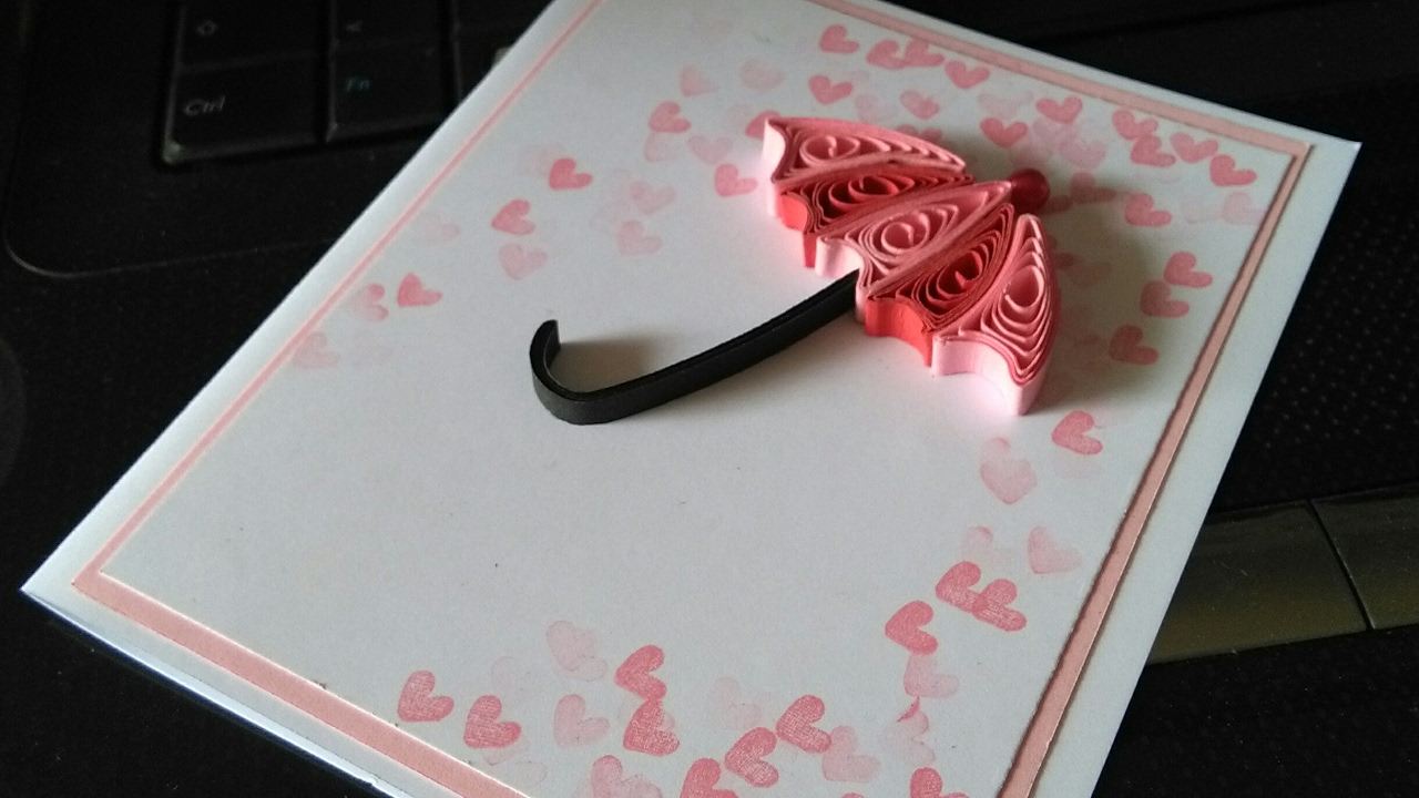 Valentines card DIY part 1 - YouTube