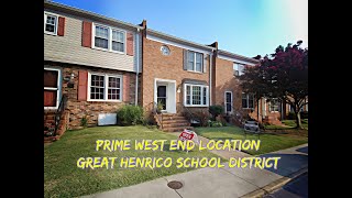 RENOVATED W. Henrico VA 3 Bedroom Townhome for Sale ++$224,995++