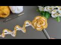 3D Super!. Crochet Flower 🌺 Very easy crochet rose flower making for beginners.You should do it now