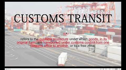 Customs Transit