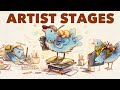 The stages of being an artist  my complete art journey