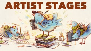 The Stages of Being an Artist // my complete art journey!