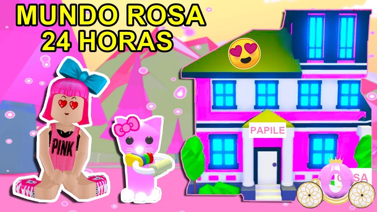 24 Horas Vivendo Em Um Mundo Azul No Adopt Me Roblox Desafio Youtube - 24 horas vivendo em um mundo vermelho no adopt me roblox youtube