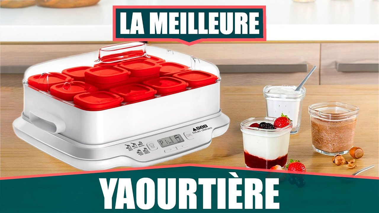 Yaourtière Multidelices Express 12 pots Rouge : : Cuisine et Maison