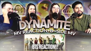 BTS "BTS Reacting to Dynamite + Dynamite B Side MV" Reaction - A Reactception! 🕺😎 | Couples React