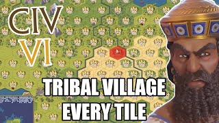 I put a Tribal Village on Every Tile as Babylon and this happened...