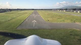 Citabria 7ECA N9091L Landing at Reid-Hillview Airport 30 Left San Jose
