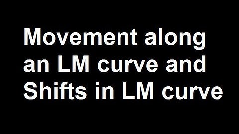 Movement along an LM curve and Shifts in LM curve