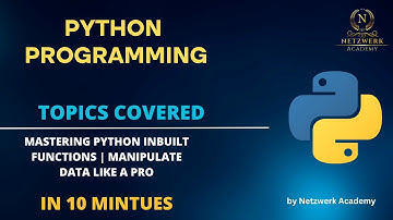 Mastering Python Inbuilt Functions | Manipulate Data Like a Pro 🚀