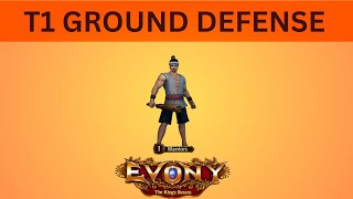 EVONY- T1 Ground Defense or Any other T1 Setup - Will it work?