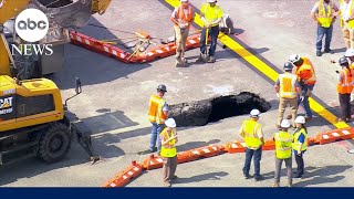 Sinkhole shuts down runway at LaGuardia Airport