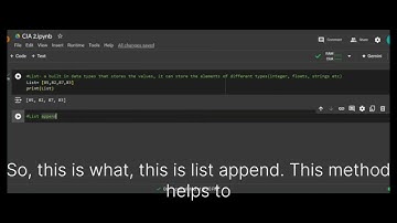 "Python Lists: Append and Sort Tutorial" in Google Colab