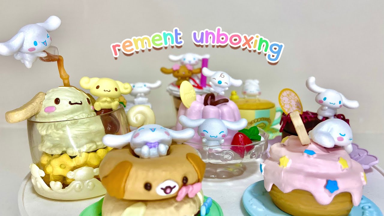 ASMR ] Cinnamoroll Sweets Collection Rement Unboxing - YouTube
