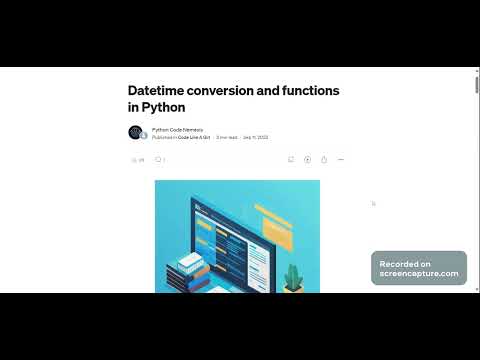 Datetime conversion and