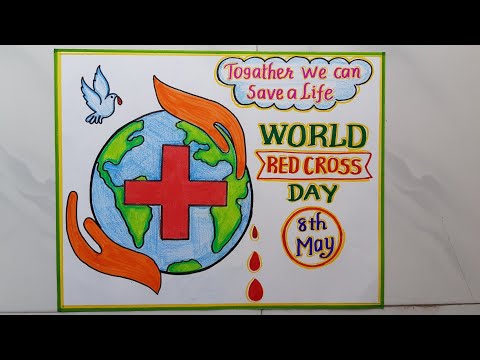 World Red Cross Day Drawing//World Red Cross Day Poster Drawing Idea//How to Draw Red Cross Day