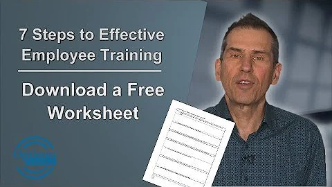 7 Steps to Employee Training Worksheet - Free Download
