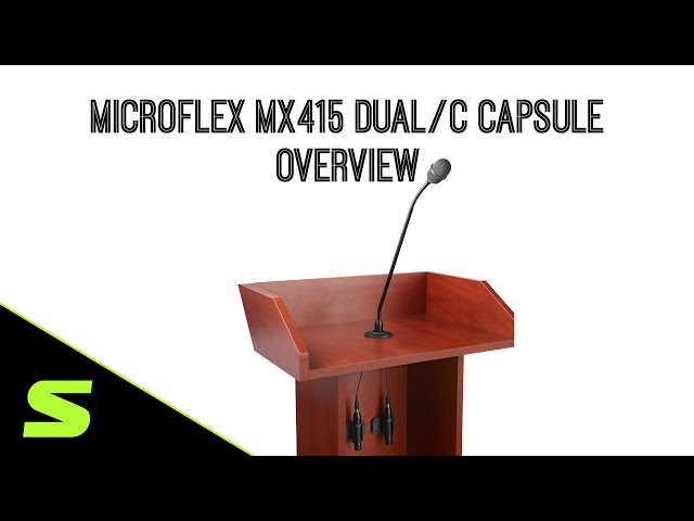 Shure Microflex MX415 Dual/C dual capsule gooseneck microphone