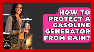 How To Protect A Gasoline Generator From Rain? - Exploring Campgrounds