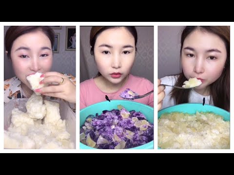 Eating Ice ASMR Her Crunchy ❄️ 吃冰 ｜ 얼음 먹기 ｜ 氷を食べる