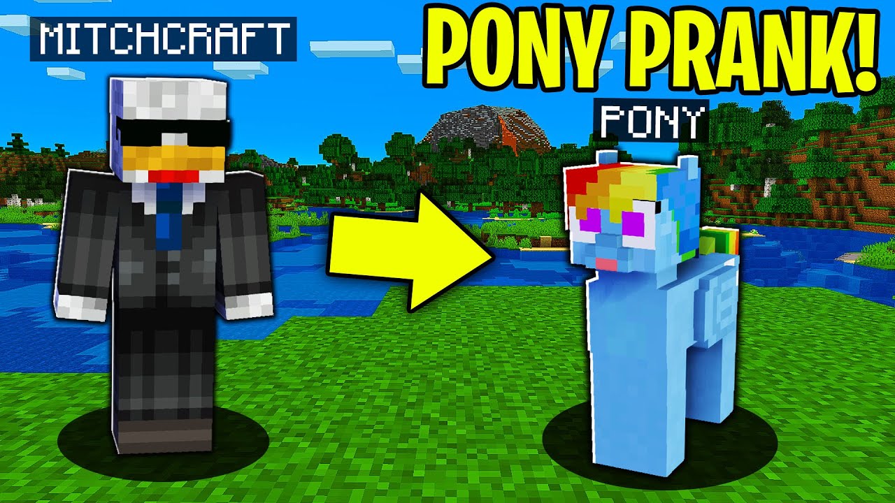 TROLLING AS A PONY IN MINECRAFT! - Minecraft Trolling Video