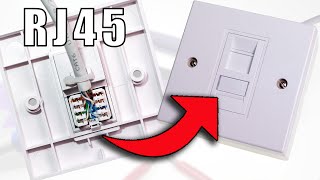 How to Wire Up Ethernet Wall Jacks (Cat5e \/ Cat6 \/ Cat7 keystone jack wiring tutorial)