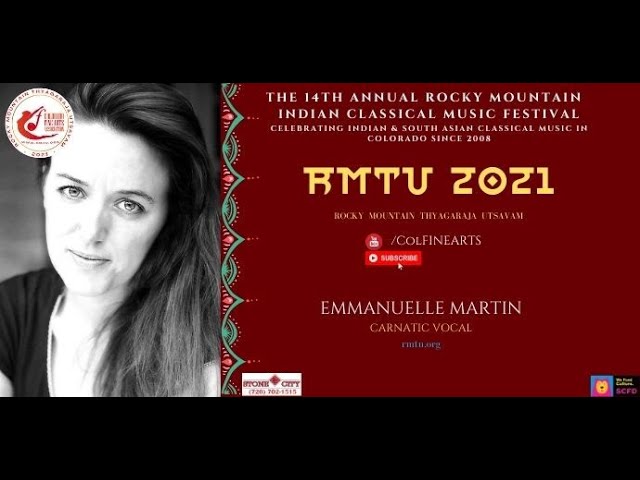 RMTU 2021: Emmanuelle Martin Creating Waves in Carnatic Music - Watch CFAA Mini Concert