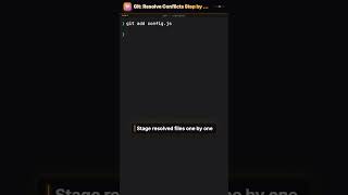 Resolve merge conflicts in 5 steps #Shorts