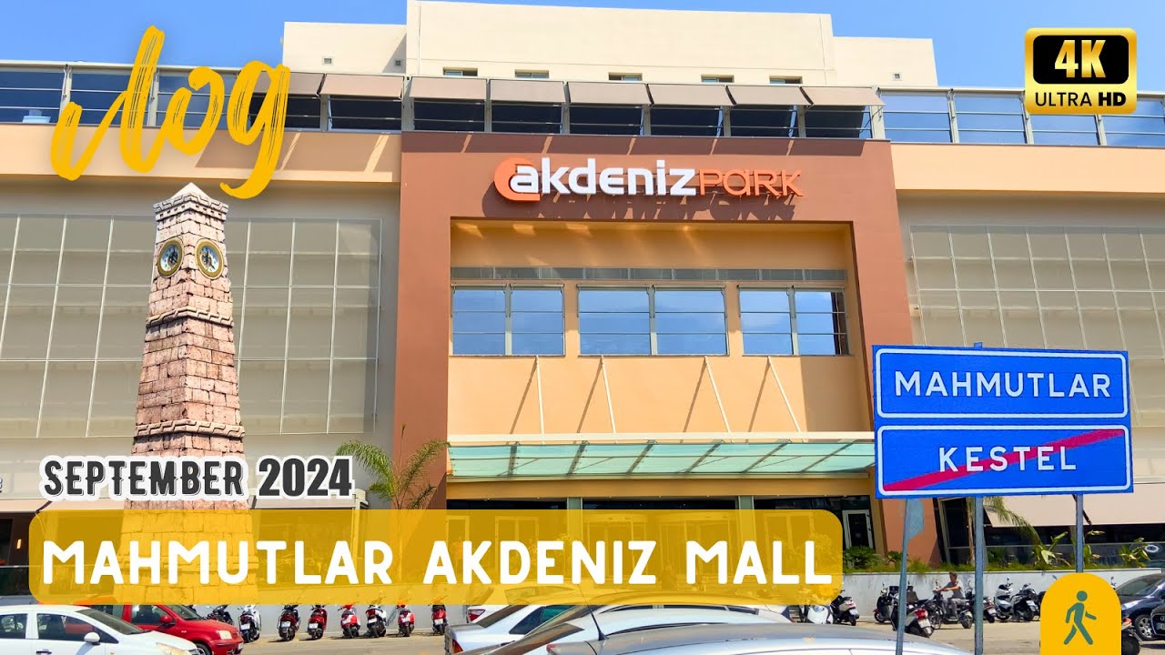 Alanya Mahmutlar Shopping Center | Akdeniz Park Avm Alanya Mall | Walking Tour | September 2024