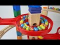 Marble Run Race ASMR ☆ HABA Slope, Dump Truck &amp; Garbage Truck