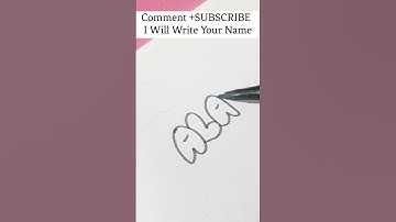 How To Write Bubble Letters | SUBSCRIBER NAME REQUEST #SHORTS