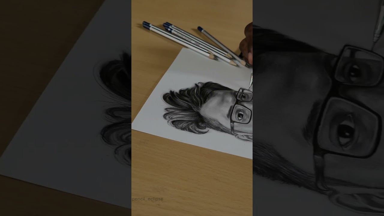 Commissioned Artwork on A4 Brusto Paper........|| Pencil Eclipse