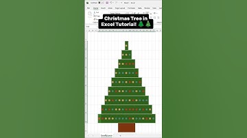 Christmas tree in excel! #excel #exceltips #exceltricks #spreadsheet