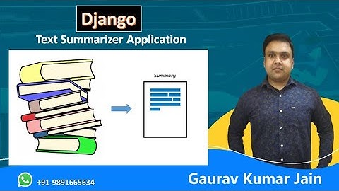 Django Text Summarizer App