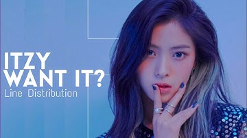 ITZY - WANT IT? / Line Distribution