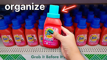 Public ASMR🧺Dollar Tree Shelf Organization (Lofi Tapping/Scratching)