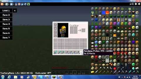 Minecraft Mod Reviews Too Many Items 1.3.1