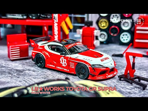 Unboxing MINIGT 1:64 LB☆WORKS Toyota GR Supra - Red/White