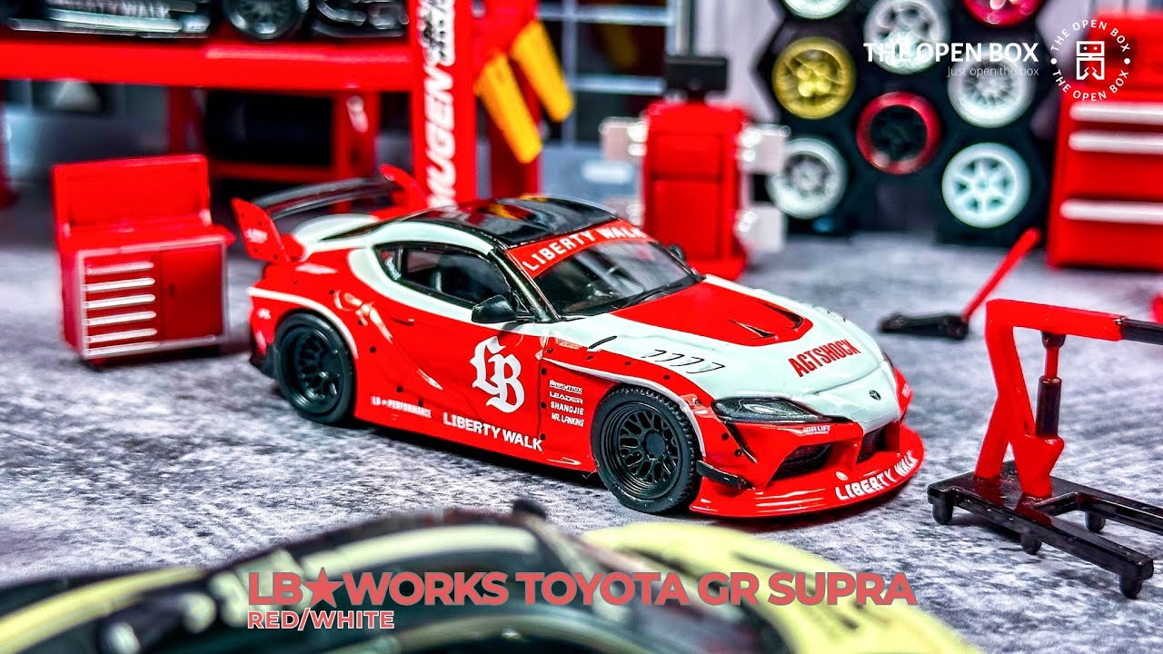 Unboxing MINIGT 1:64 LB☆WORKS Toyota GR Supra - Red/White