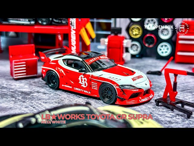 Unboxing MINIGT 1:64 LB☆WORKS Toyota GR Supra - Red/White
