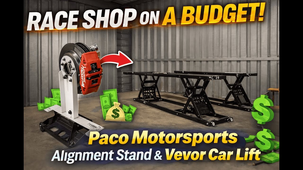 Race Shop on a Budget - Alignment Stands & Car Lift