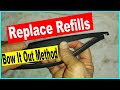 How to change rear wiper blade refill or insert - Method 1 of 3