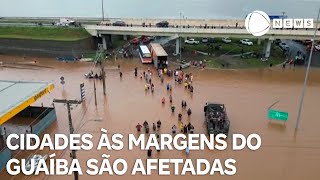 Cheia volta a afetar cidades às margens do Guaíba