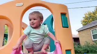 Funny Babies Playing Slide Fails   Cute Baby Videos MCSvideos