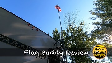 Flag Buddy Review, RV Flagpole holder