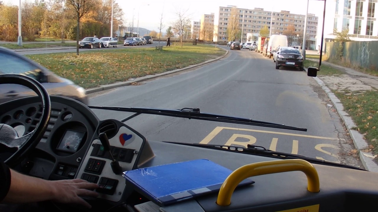 Jízda linkou 134 směr Zelený pruh z Ikarusu E91