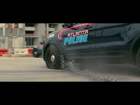Baby Driver Police Using Spike Strips